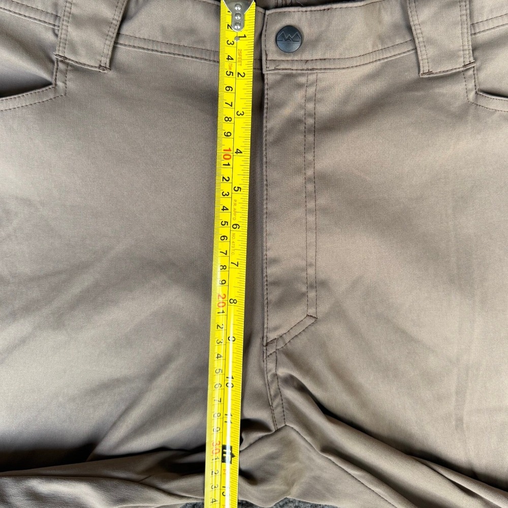 Wrangler Mens Outdoor Performance Hiking Pants Tan‎ Khaki Stretch Snap Hem 38x32 - Picture 7 of 11